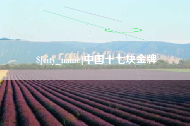 阿坝中国十七块金牌