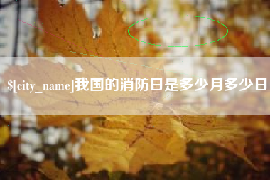阿坝我国的消防日是多少月多少日
