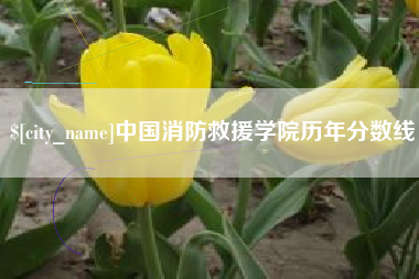 阿坝中国消防救援学院历年分数线