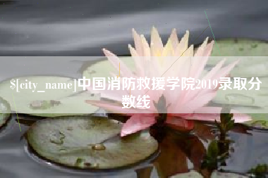 阿坝中国消防救援学院2019录取分数线