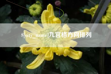 阿坝九宫格方向排列