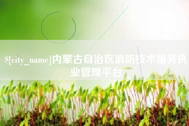阿坝内蒙古自治区消防技术服务执业管理平台