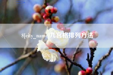 阿坝九宫格排列方法