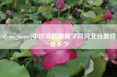 阿坝中国消防救援学院河北分数线是多少