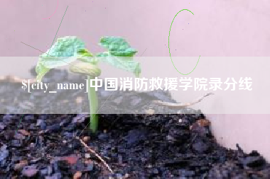 阿坝中国消防救援学院录分线