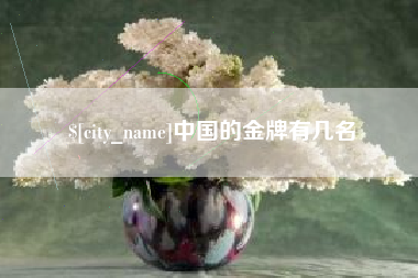 阿坝中国的金牌有几名