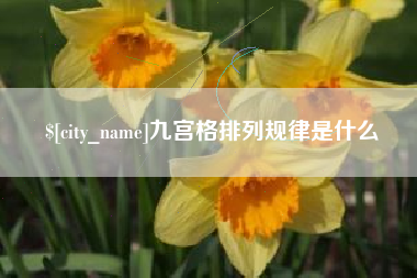 阿坝九宫格排列规律是什么
