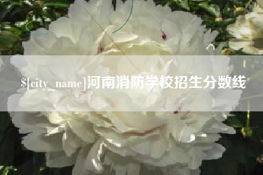 阿坝河南消防学校招生分数线