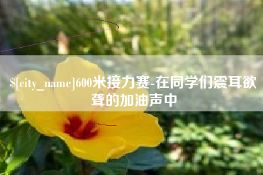 阿坝600米接力赛-在同学们震耳欲聋的加油声中