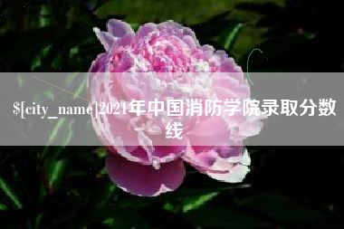 阿坝2021年中国消防学院录取分数线