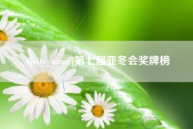 阿坝第七届亚冬会奖牌榜