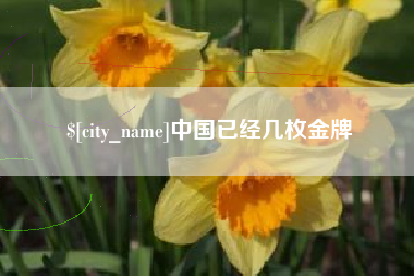 阿坝中国已经几枚金牌