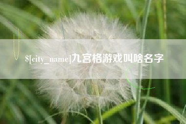 阿坝九宫格游戏叫啥名字