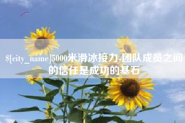 阿坝5000米滑冰接力-团队成员之间的信任是成功的基石