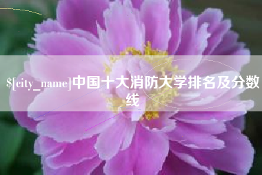 阿坝中国十大消防大学排名及分数线