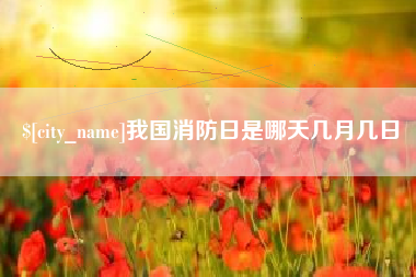 阿坝我国消防日是哪天几月几日