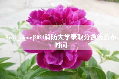 阿坝2024消防大学录取分数线公布时间
