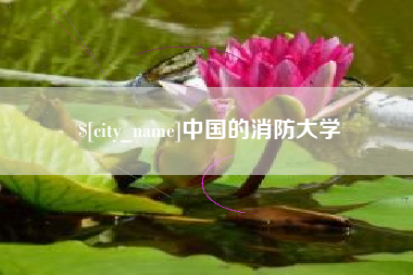 阿坝中国的消防大学