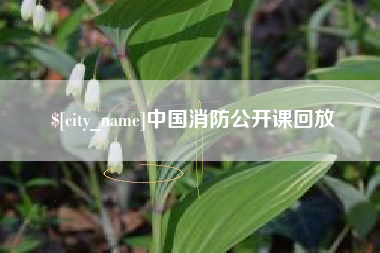 阿坝中国消防公开课回放