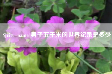 阿坝男子五千米的世界纪录是多少
