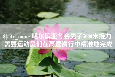 阿坝哈尔滨亚冬会男子5000米接力-需要运动员们在高速滑行中精准地完成