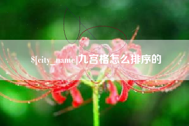 阿坝九宫格怎么排序的