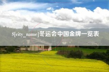 阿坝冬运会中国金牌一览表