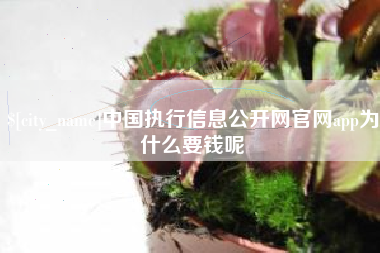 阿坝中国执行信息公开网官网app为什么要钱呢