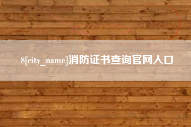 阿坝消防证书查询官网入口