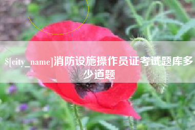 阿坝消防设施操作员证考试题库多少道题